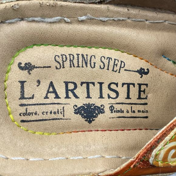 L’artiste X Spring Step Women’s Ciro Brown Slip On Sandal Size 39 US 8.5 - Picture 11 of 12